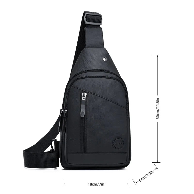 Men's Crossbody Sling Bag with Adjustable Strap
