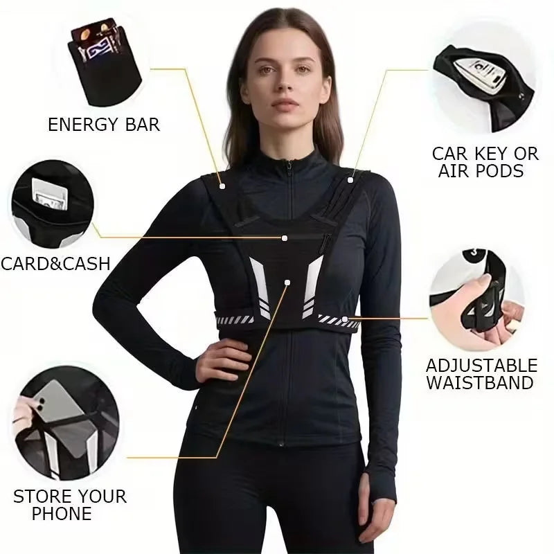 Adjustable Weighted Vest for Running & Fitness
