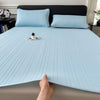 Ice Silk Cooling Bed Pad with Pillowcases – Breathable & Soft Summer Bed Mat