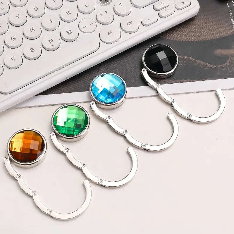 Foldable Crystal Acrylic Hook with Anti-Slip Pad