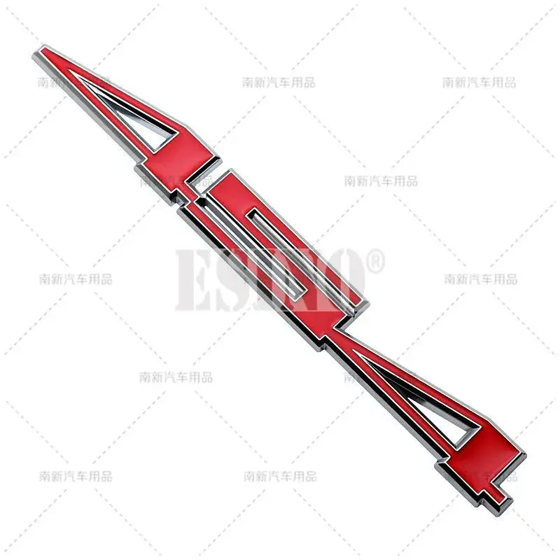 Red 3D metal alloy emblem badge for Chevrolet Camaro and Cruze car
