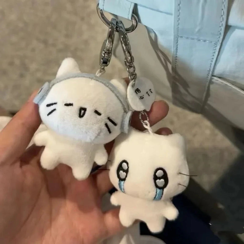 Cute Kitten Couple Keychain with O-Buckle