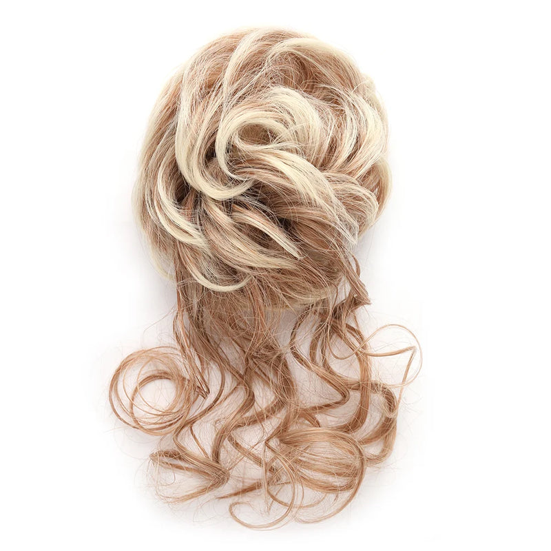 Synthetic Messy Bun Hair Extension with Claw Clip