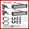 Motorcycle LED Headlight with Light Bar and On-Off Switch