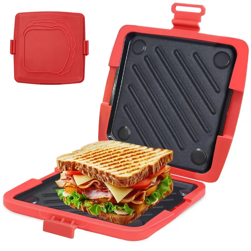 Microwave-Safe Silicone Toast & Sandwich Crisper