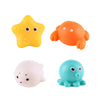 Glow-in-the-Dark Animal Bath Toy Set with Floating Net