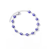 Evil Eye Charm Bracelet in Stainless Steel
