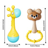 Cute Animal Baby Rattle with Soothing Sounds – Montessori Teether Toy for Newborns