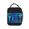 Vintage Wrestling Print Insulated Lunch Tote Bag