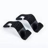 Black car seat storage hook set with crystal diamond accents