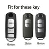 Three versions of a black TPU car key cover are shown, labeled 4Button, 2Button, and 3Button.