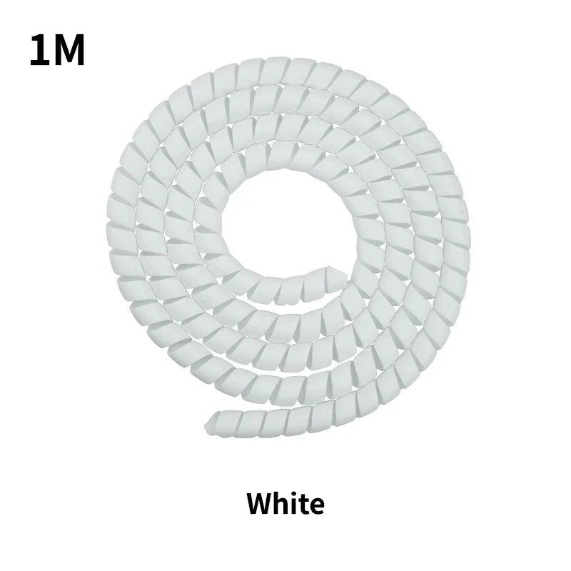 White cable protector sleeve for Xiaomi M365 electric scooters