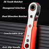 Compact 90-Degree Ratcheting Screwdriver Set with Bit Kit
