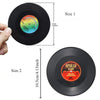 Retro Vinyl Record Coaster Set