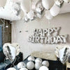 Happy Birthday Foil Balloon Set with Banner
