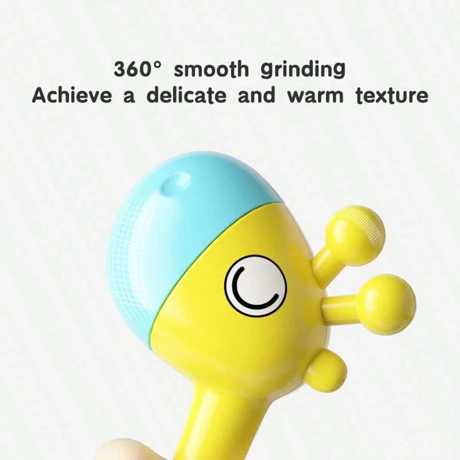 Baby Rattle Toy with Soft Sound and Easy-Grip Handle