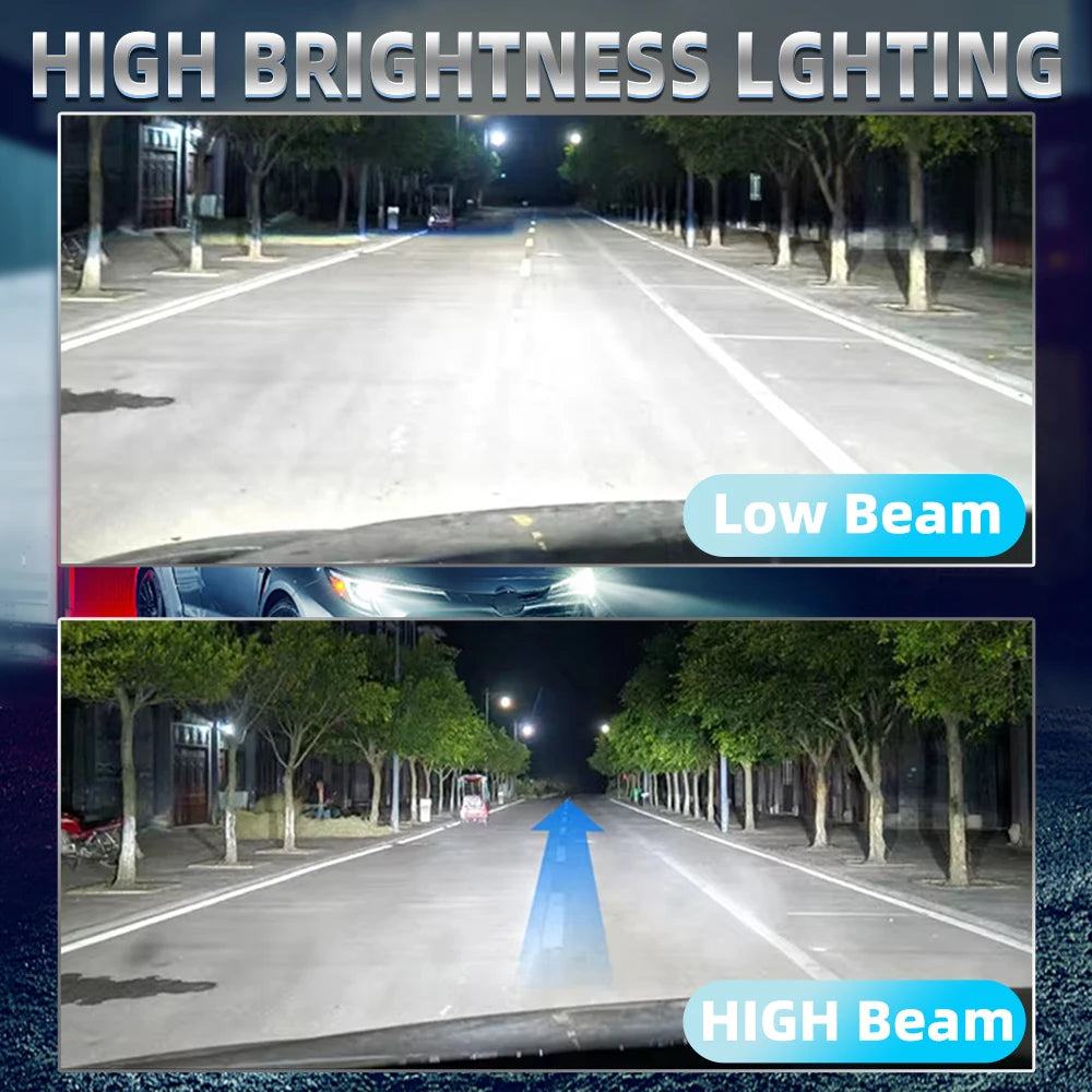 CANbus LED Headlight Bulbs with 6000K Bright White Beam