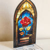 Acrylic Rose Gothic Arch Bookend for Bookshelf Decor