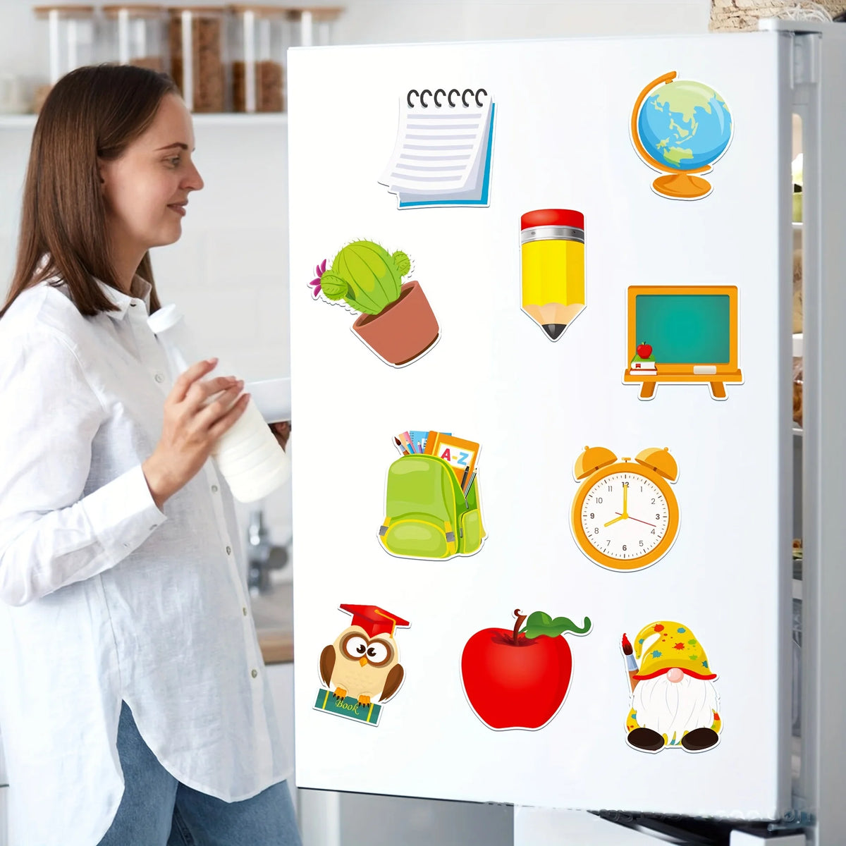 Teacher Appreciation Gift Set with Ballpoint Pens and Sticky Notes