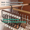 Wall-Mounted Metal Coat Rack with 8 Hooks