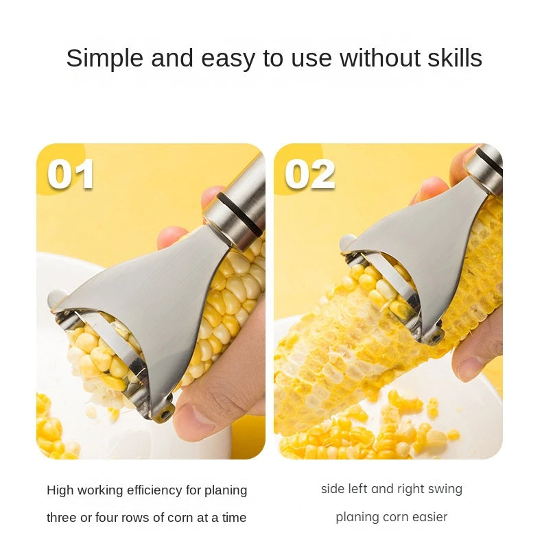 Stainless Steel Corn Stripper – Easy Kernel Removal Tool