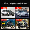 A collection of tire repair nail kits for cars, motorcycles, and bicycles shown in various contexts.