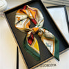 Silk-Feel Square Scarf for Women