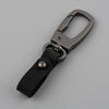 Handcrafted Leather Keychain with Zinc Alloy Ring