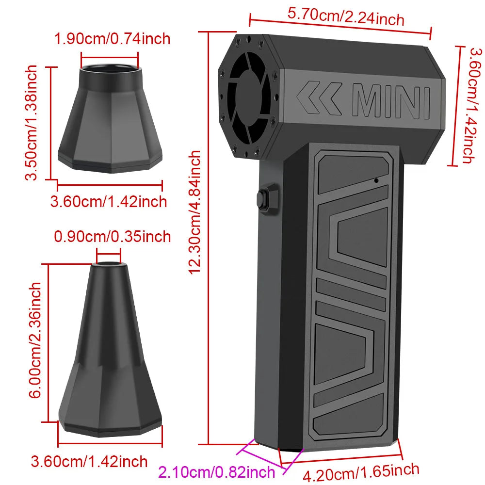 Portable Turbo Fan with 5 Nozzles