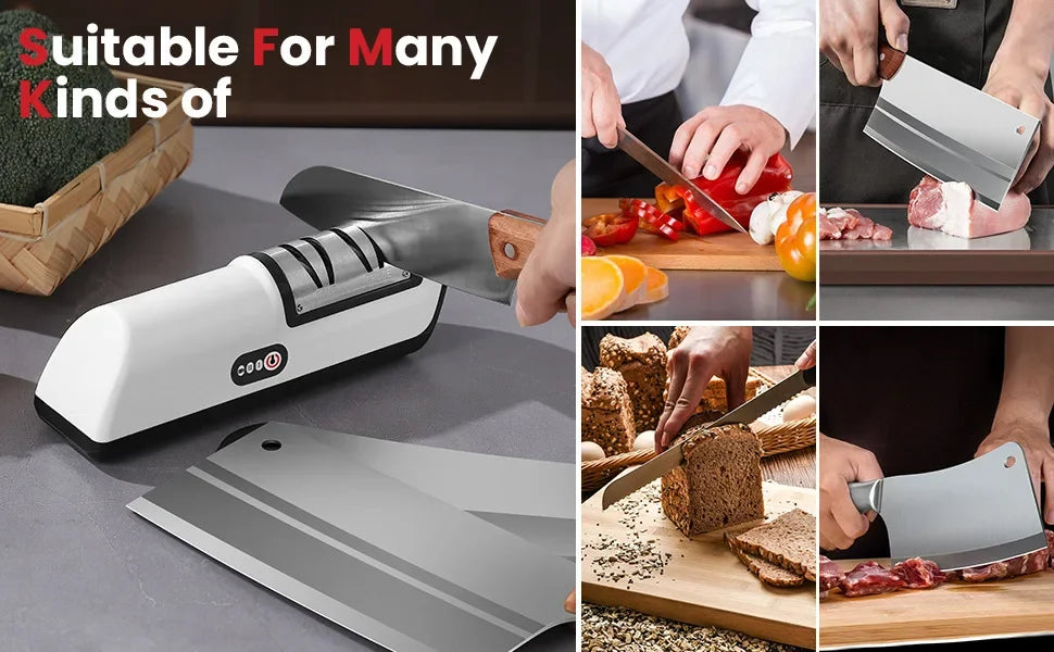4-Stage Electric Knife Sharpener for Precision Edge Restoration