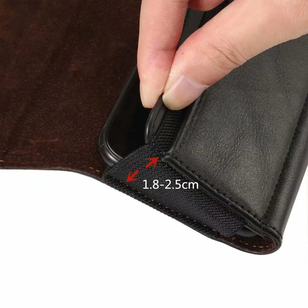 Leather Wallet Phone Case with Belt Clip