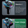 Bluetooth FM Transmitter with 22.5W Fast Charging Car Adapter