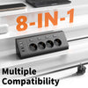 Corner Desktop Power Strip with Independent Switches and USB Ports