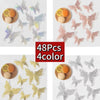 3D Rose Gold Butterfly Wall Decals for Home Decor