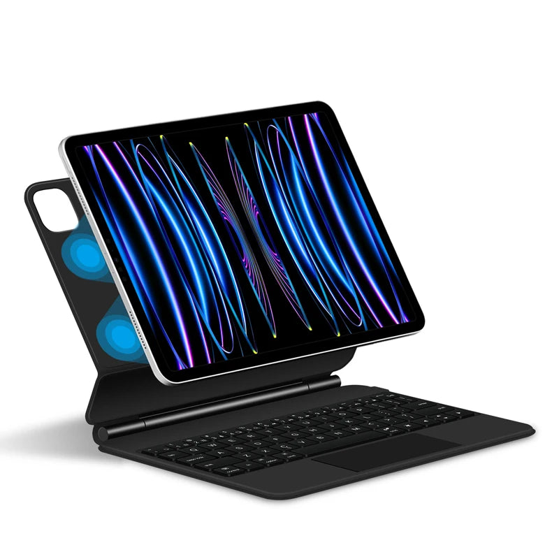 Bluetooth Keyboard Case with Touchpad for iPad Pro, Air & Standard Models