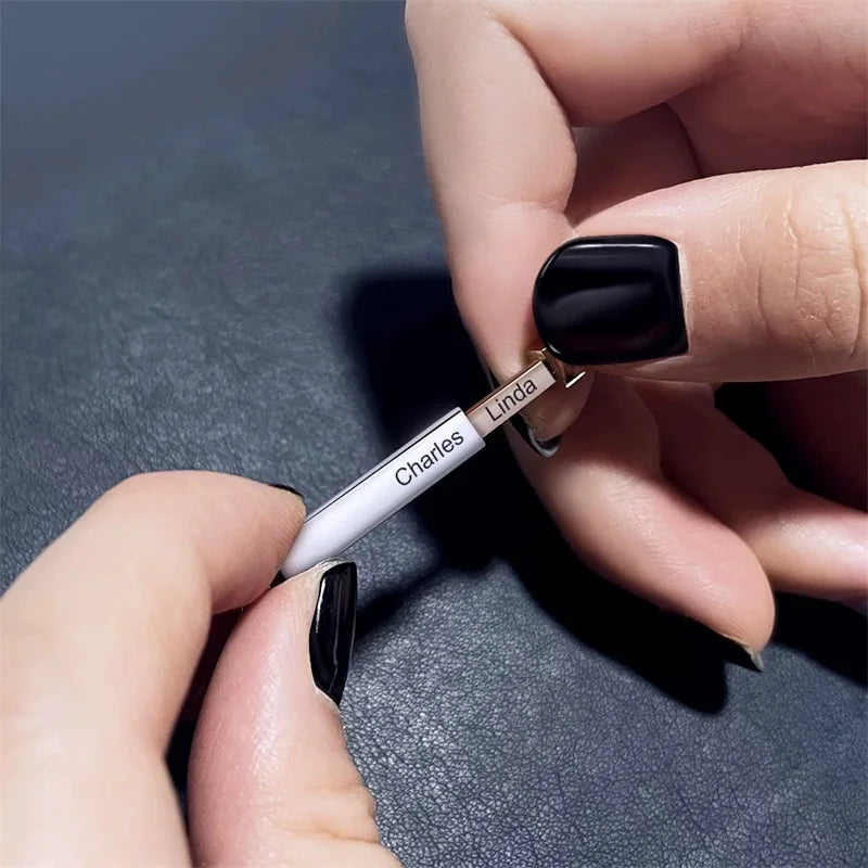 Hidden Message Slide Bar Necklace