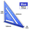 7-Inch Aluminum Alloy Triangle Ruler for Precision Marking