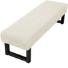 Stretch Jacquard Bench Cover – Modern, Washable Slipcover for Living Room Seating