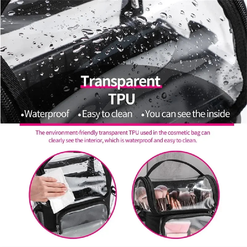 Organisateur de Maquillage Pliable Transparent