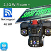 Solar-Powered Triple-Lens PTZ Security Camera