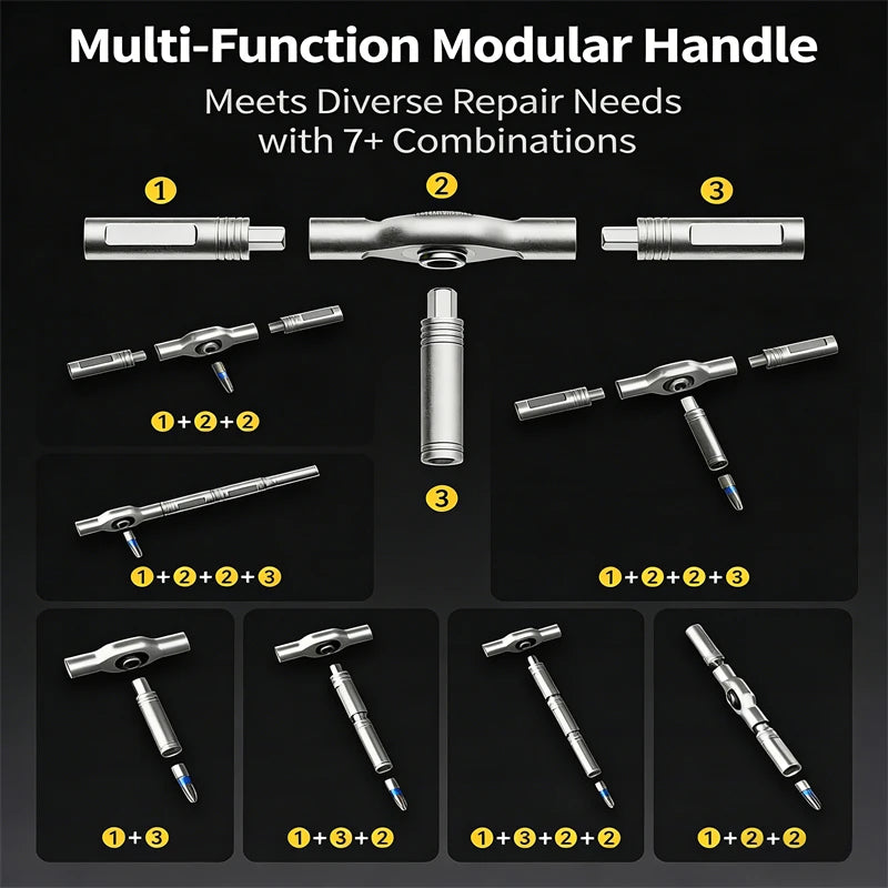 24-in-1 Ratchet Screwdriver Set with Magnetic Bits