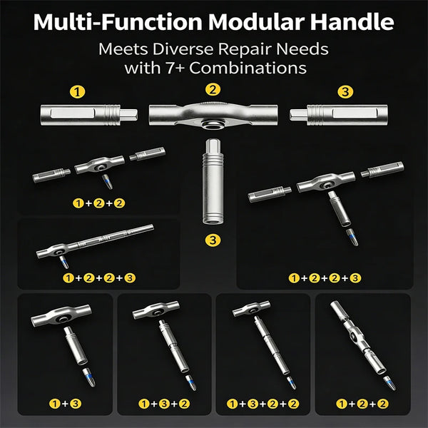 24-in-1 Ratchet Screwdriver Set with Magnetic Bits