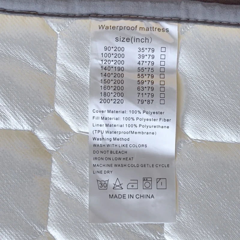 Protector de Colchón Impermeable con Seda