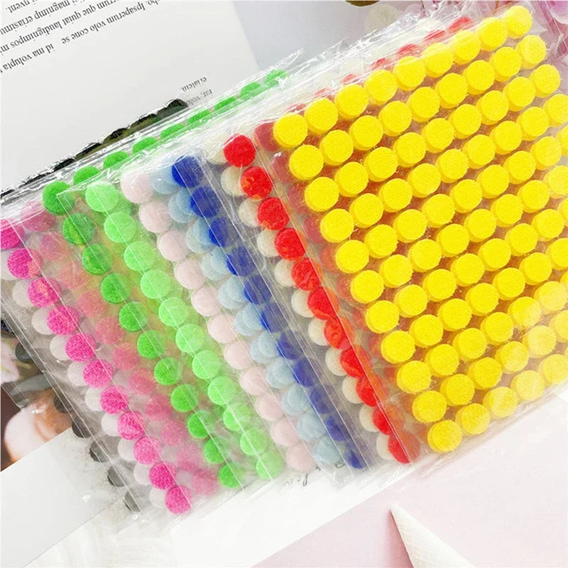 Self-Adhesive Hook & Loop Dots (100 Pairs)