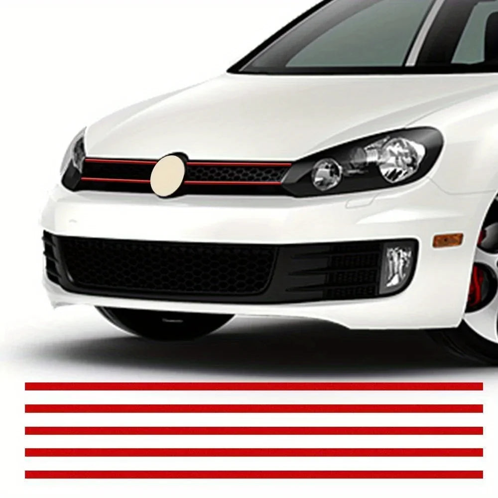 Reflective Car Sticker Strips – Red, Waterproof, Universal Fit
