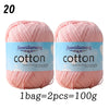 Premium 100% Cotton Yarn – Medium-Fine Weight for All-Season Knitting