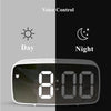 Modern LED Alarm Clock with Voice Control and Night Mode