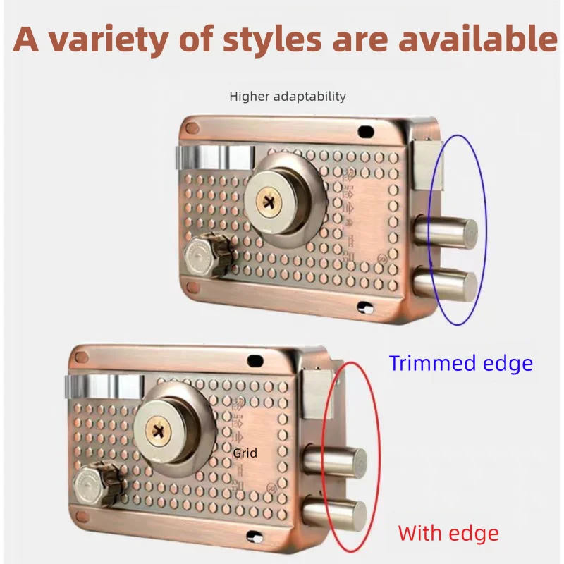Stainless Steel Exterior Door Lock with 5 Keys