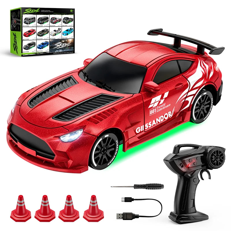 1:64 Scale 4WD Stunt RC Drift Car with Rechargeable Battery
