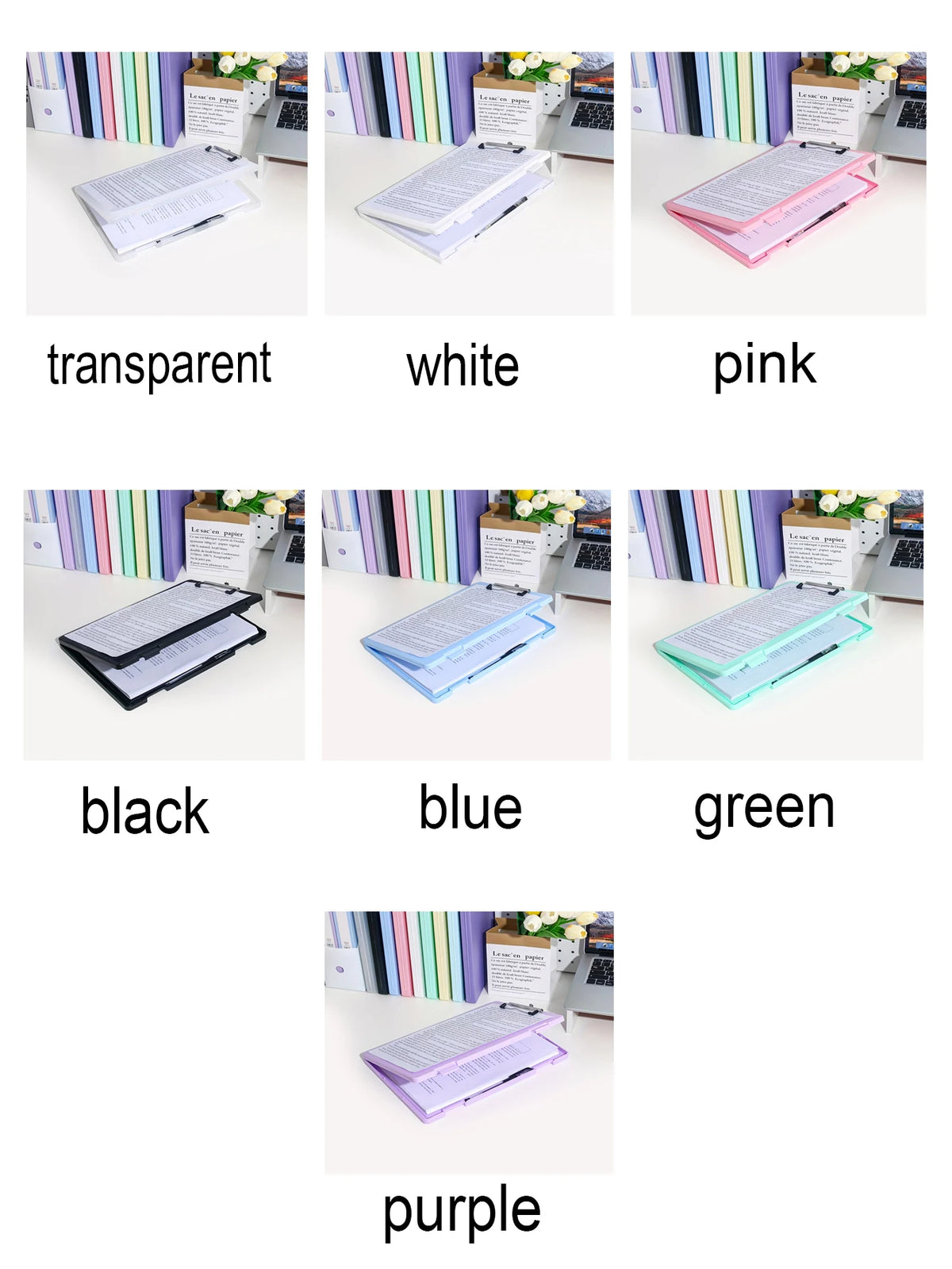 2-in-1 A4 Writing Board & Document Storage Box